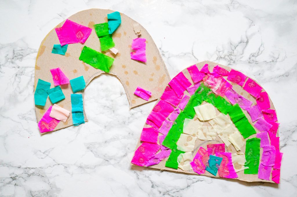 Regenboog van Crêpepapier Knutselen_ Babies Kitchen
