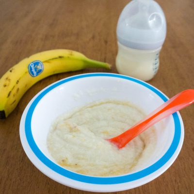 bananen rijstebloempap