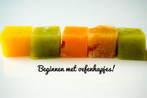 beginnen met oefenhapjes