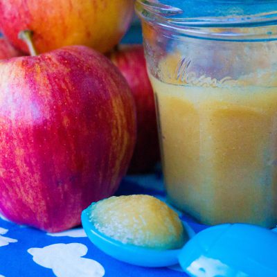 Appel(taart)moes babyvoeding