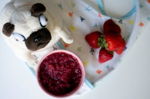 Quinoa met Bieten en Aardbei