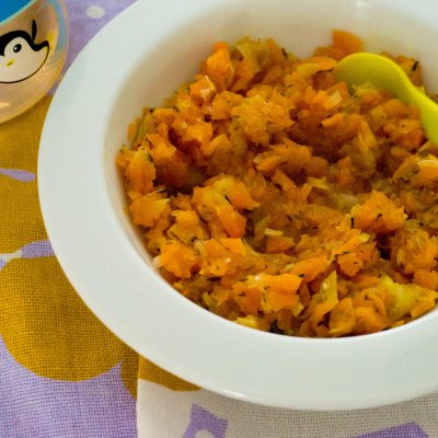 wortel en prei met tijm babieskitchen.com