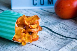 sharonfruit chips
