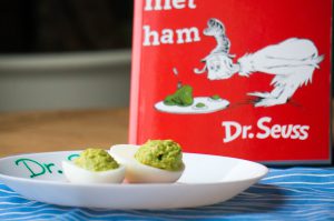 Dr Seuss groene eieren met ham
