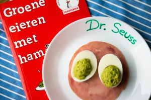 groene gevulde eieren