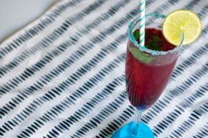 berry Blue Mojito Mocktail