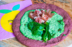 Spinazie-ricotta bietenpizza magioni