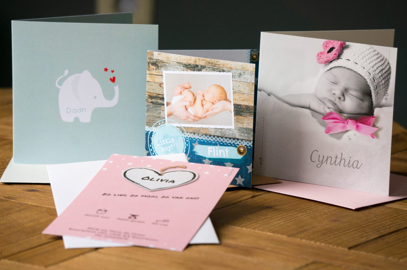 geboortekaartjes van MyCards.nl