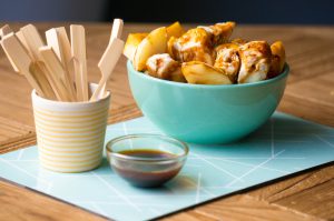 Gegrilde appel kipjes