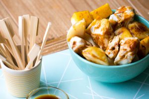 Gegrilde appel kipjes