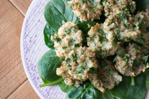 quinoa spinazie omletbites recept