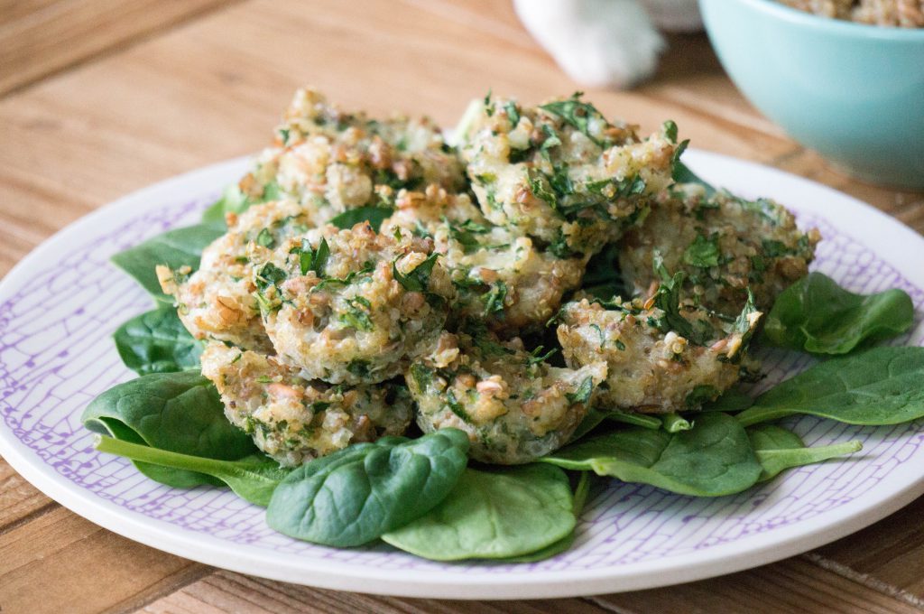 quinoa spinazie omletbites