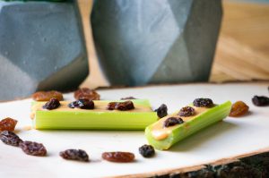 mieren op een boomstam recept