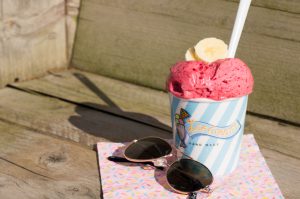 framboos-banaan nice cream BabiesKitchen.com