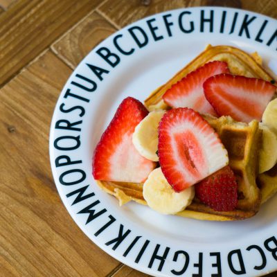 Wafels met fruit
