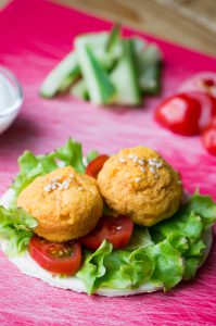 Zoete aardappel falafel kinderrecept