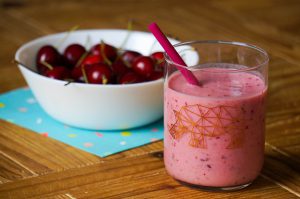 perzik kersen smoothie
