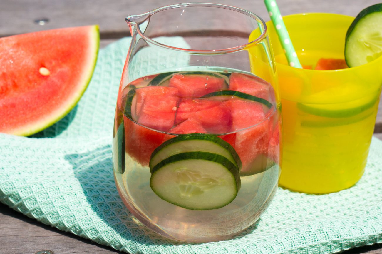 Komkommer Watermeloen Fruitwater