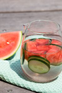 komkommer watermeloen fruitwater
