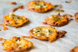 platgedrukte zoete aardappel (Babies Kitchen)