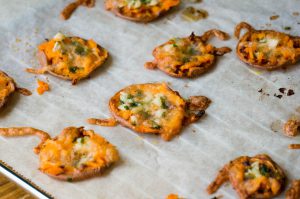 platgedrukte zoete aardappel recept (Babies Kitchen)