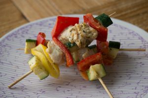 kinderrecept Griekse kip kebab stokjes (babies kitchen)