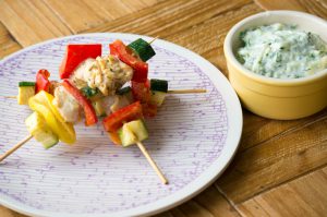 recept Griekse kip kebab stokjes (babies kitchen)