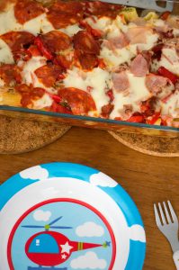 pizza pasta schotel