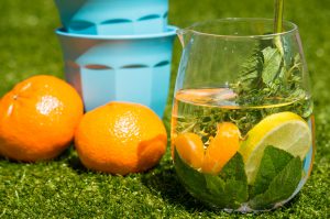 Tijm, Munt, Limoen en Mandarijnen Fruitwater (Babies Kitchen)