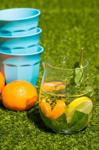 Drinken: Tijm, Munt, Limoen en Mandarijnen Fruitwater (Babies Kitchen)