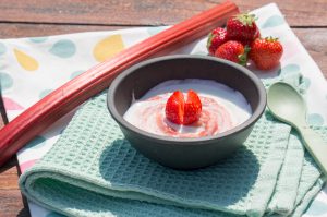 yoghurt met rabarber compot | Babies Kitchen Babyvoeding