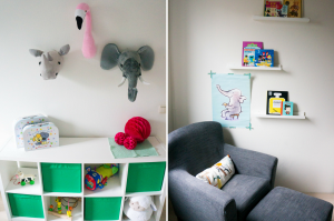 Jungle Babykamer: Dierenkoppen + Leeshoek | Babies Kitchen