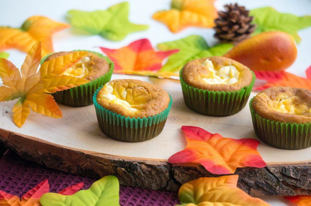 pompoen cheesecake muffin - babies kitchen bakken