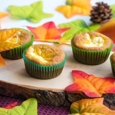 pompoen cheesecake muffin - babies kitchen bakken