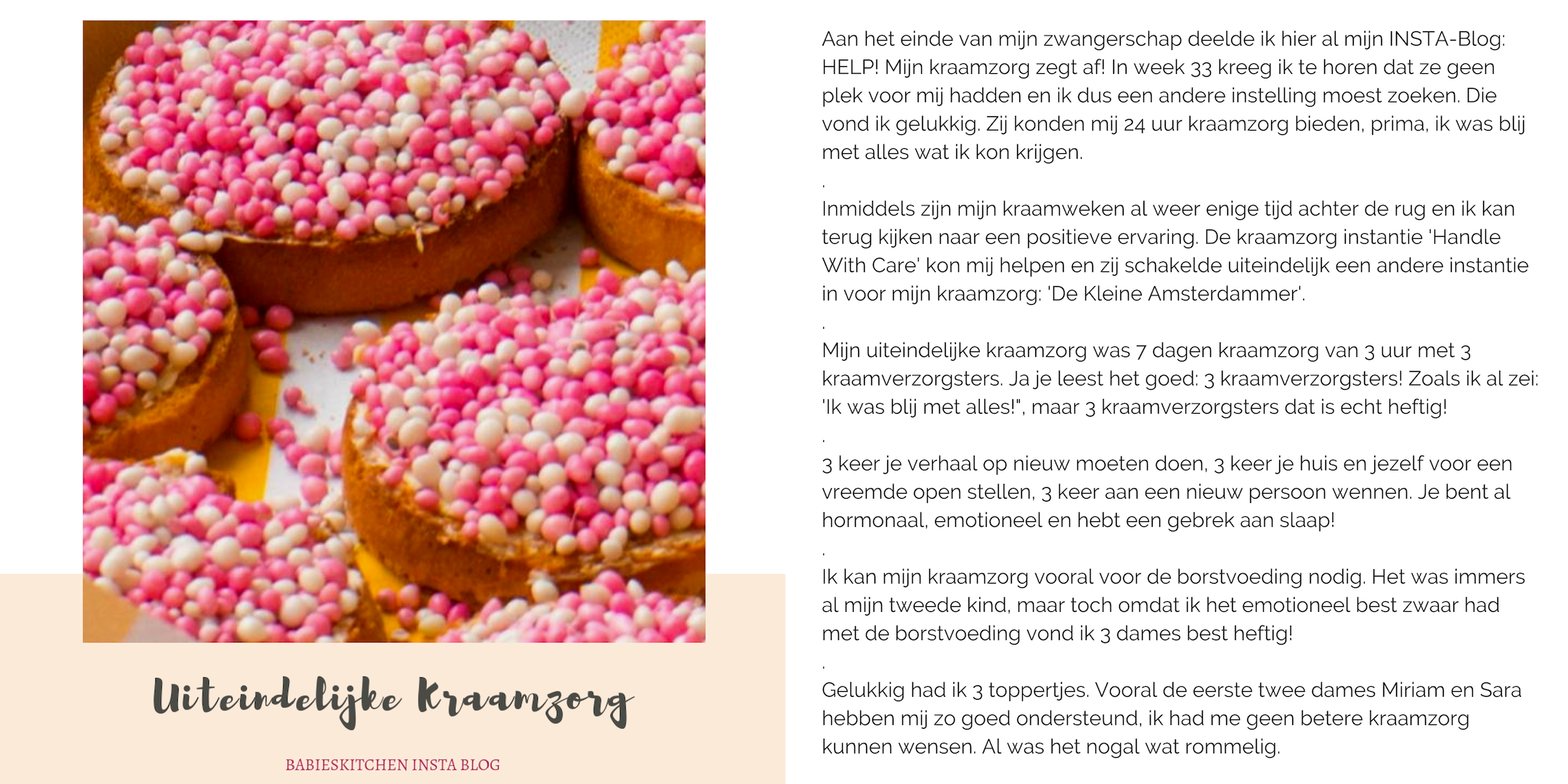 Insta blog november 2018 - kraamzorg