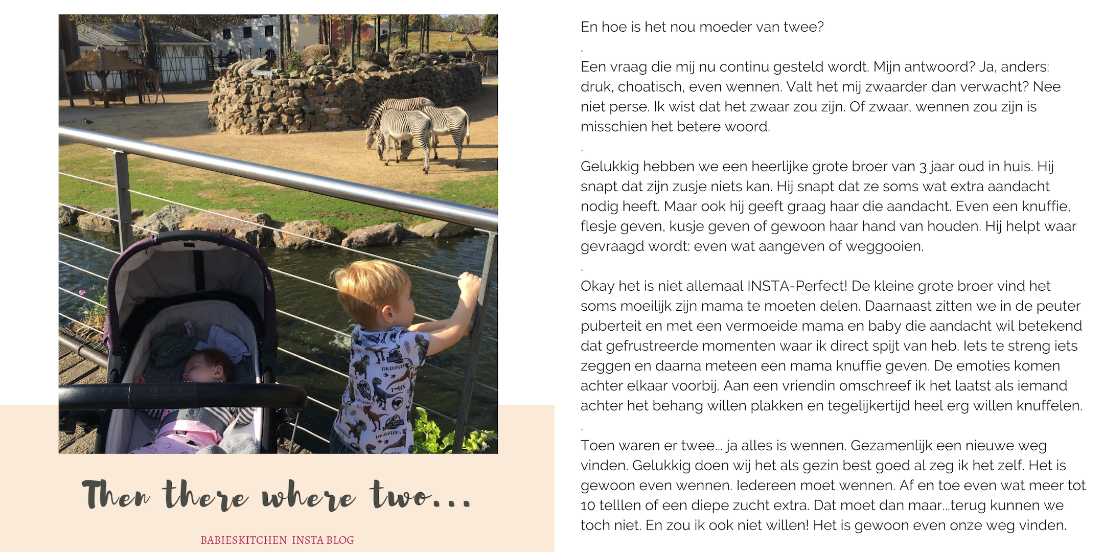 INSTA BLOG december 2018 - Then there where two