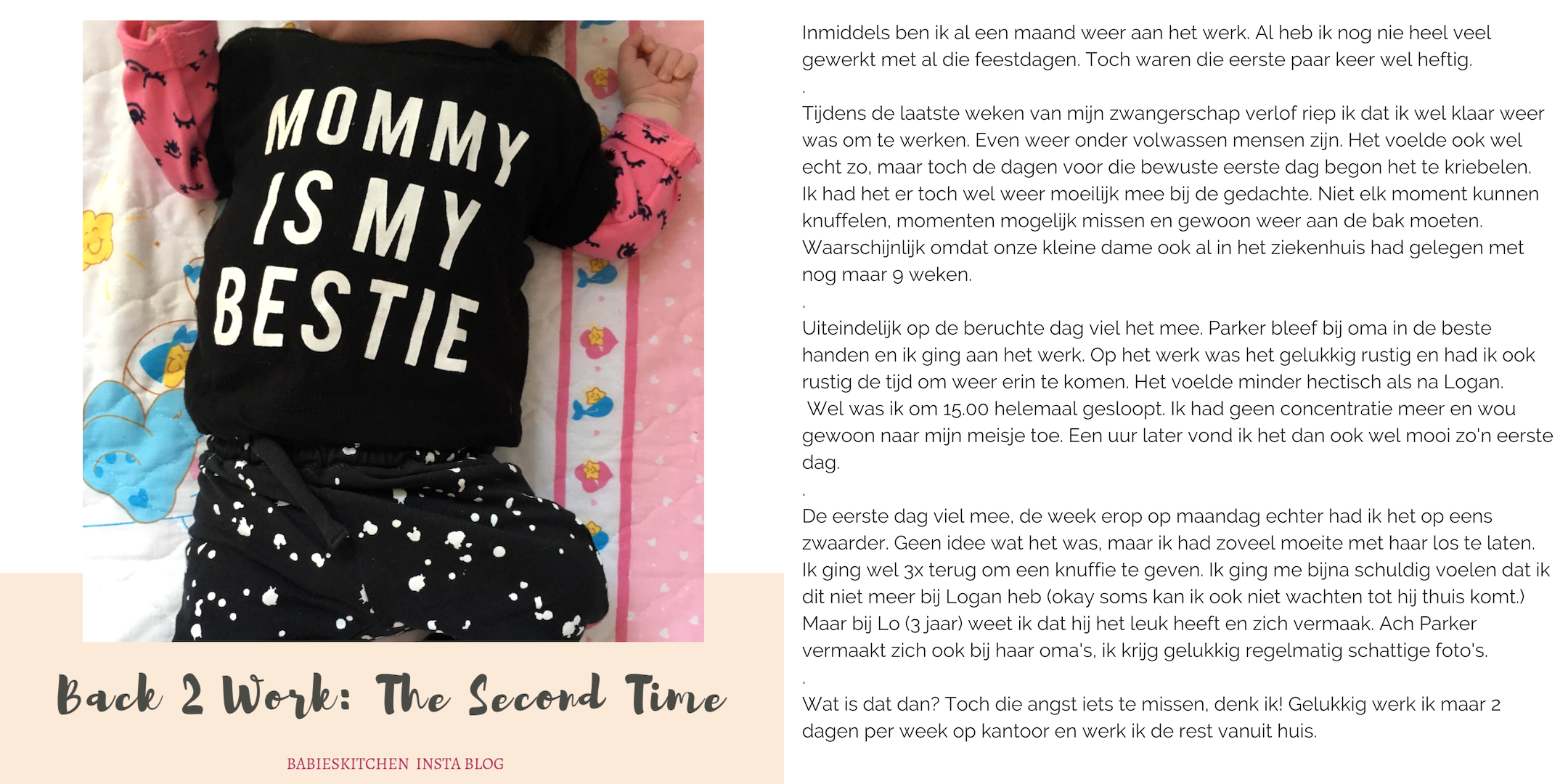 insta blog januari 2019 - back to work | Babies Kitchen