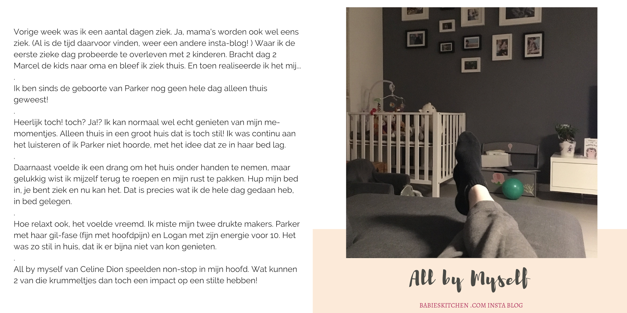 insta blog januari 2019 - all by myself | Babies Kitchen
