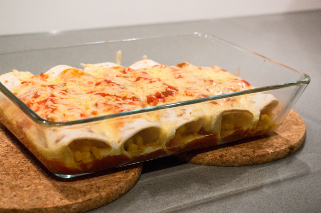 Zoete Aardappel Enchiladas | Buzz in the Kitchen