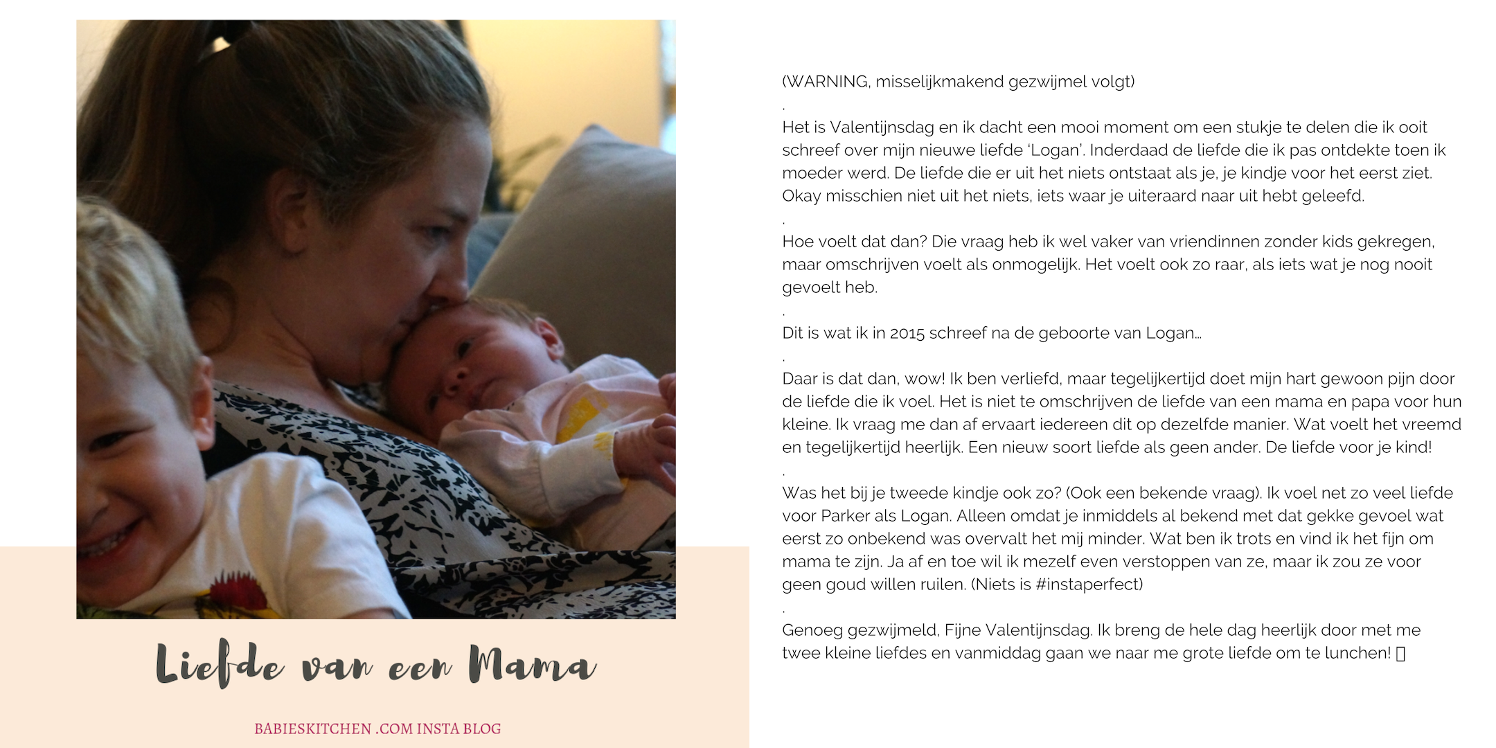 Insta blog februari 2019 - Liefde van Mama | Babies Kitchen