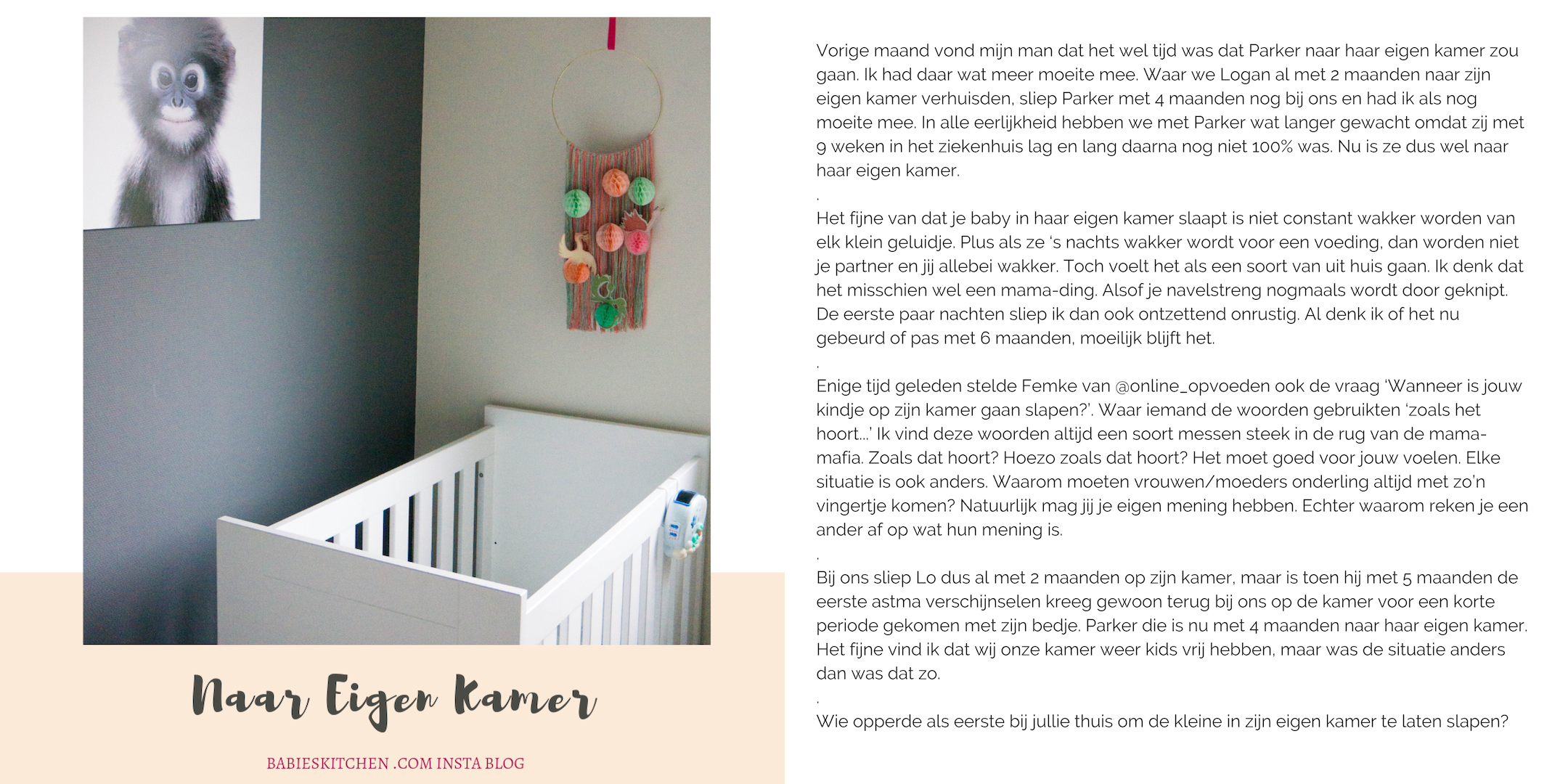Insta blog februari 2019 - Eigen Kamer| Babies Kitchen