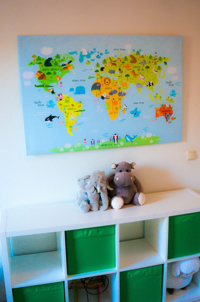 Een Wereldkaart voor de Kinderkamer - Babies Kitchen samenwerking