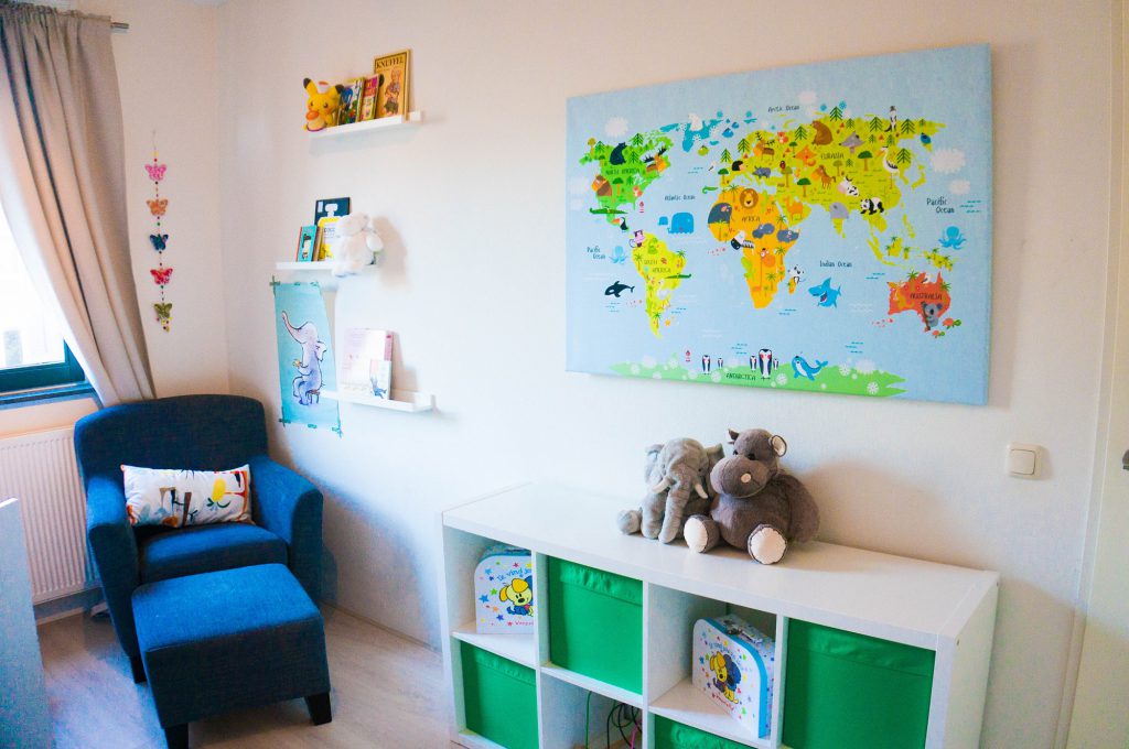 Een Wereldkaart voor de Kinderkamer Wereldkaarten.nl - Babies Kitchen
