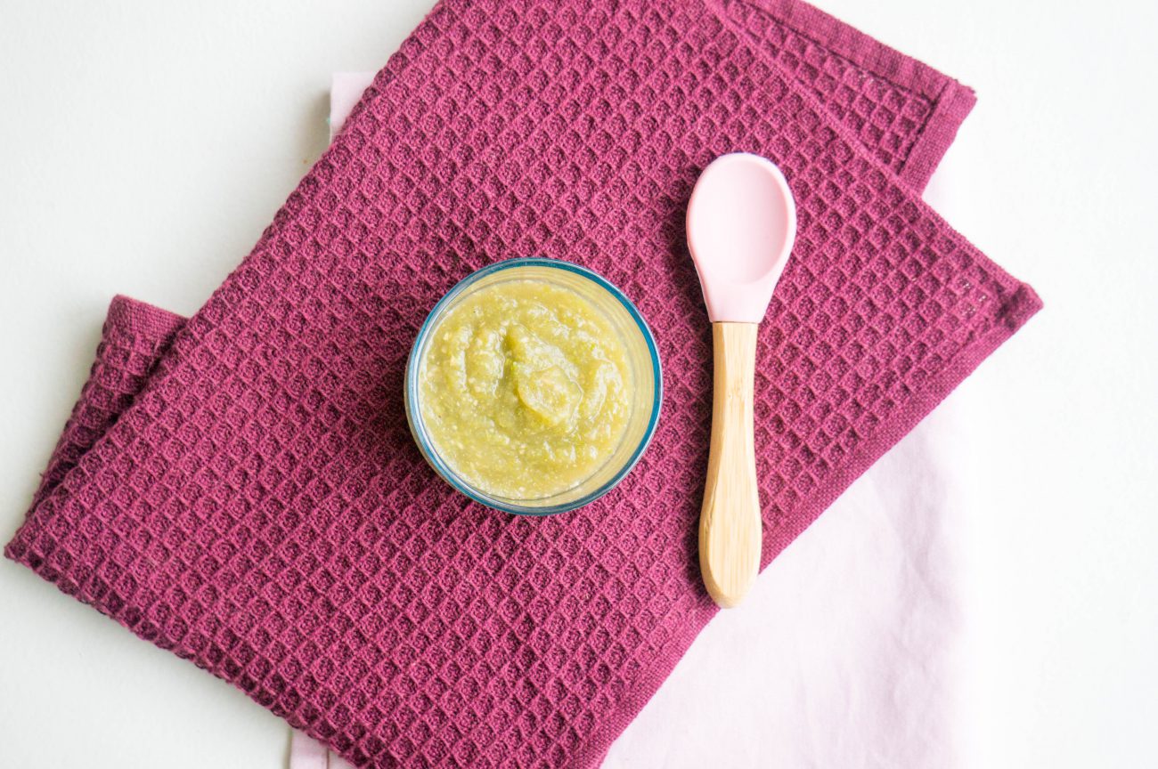 Sperzieboon met Aubergine [Babyvoeding]