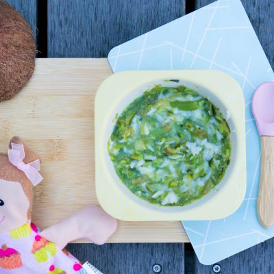 Sperzieboon, Courgette met Kokosrijst | Babies Kitchen