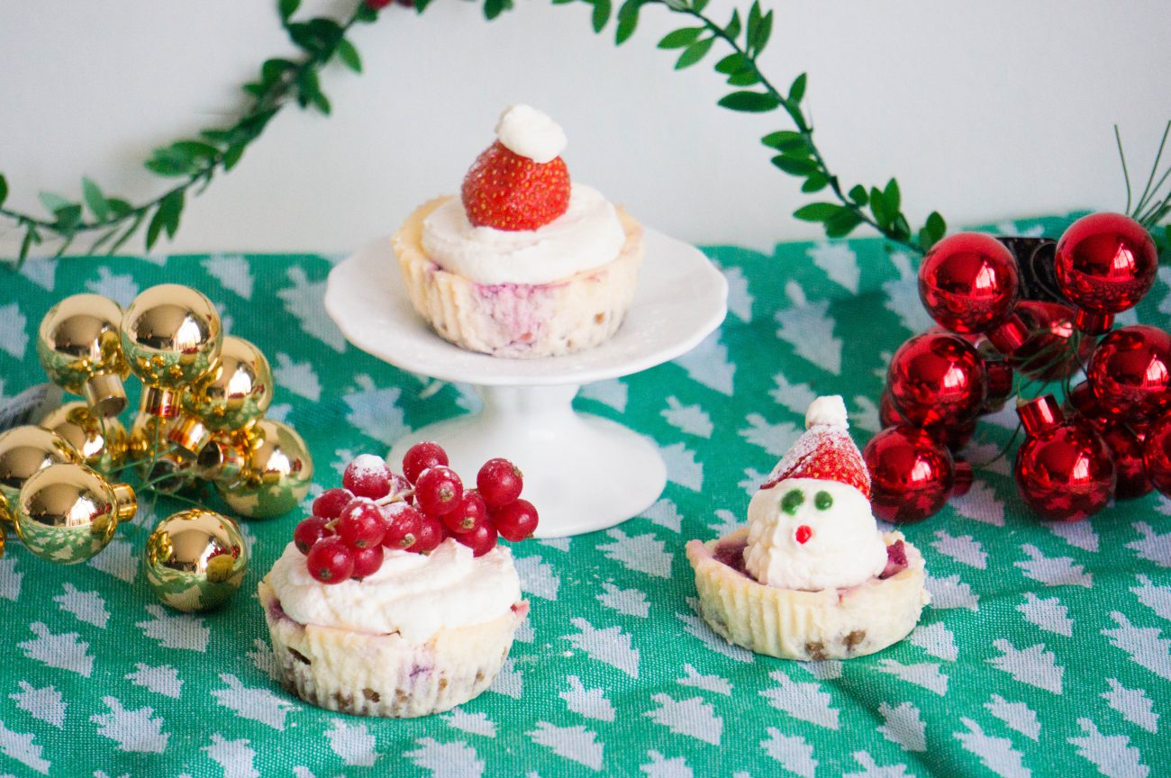 Kerst Aardbeien Cheesecake