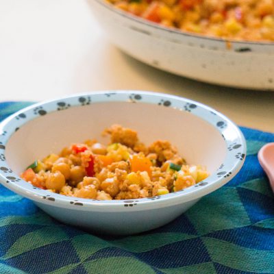 Quinoa en Kikkererwten met Kippengehakt | Babies Kitchen