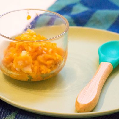 Zoete Aardappel en Pompoen met Kabeljauw | Babies Kitchen