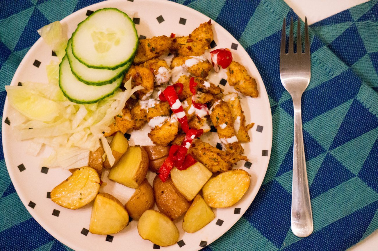 Vis Shoarma Schotel