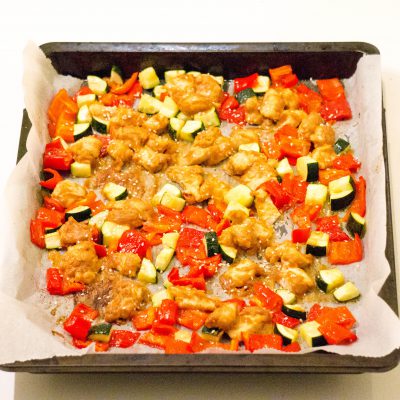 kipsaté traybake met rijst | Babies Kitchen